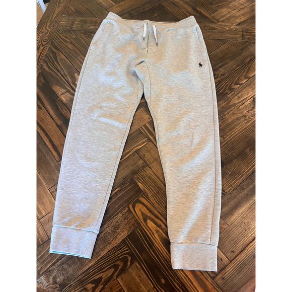 Polo Ralph Lauren Sweatpants Drawstring Henley Joggers Men Medium Neutral Comfy - Picture 1 of 12